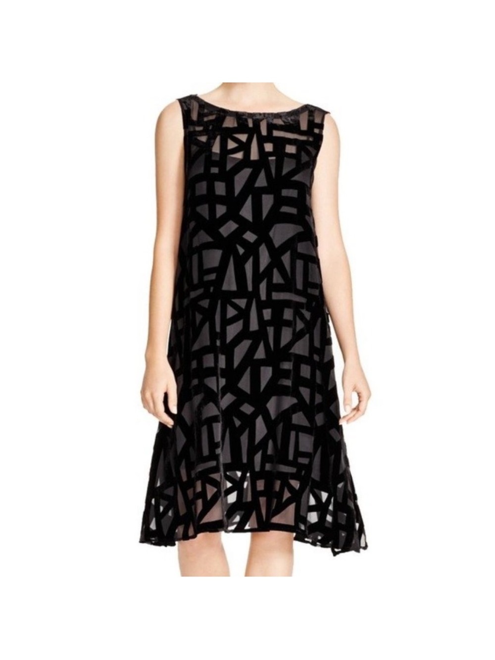 Eileen Fisher Deco Velvet Burnout Dress